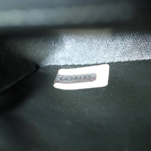 CHANEL Mini Matelasse Turn Lock Chain Bag Lamb Skin Black CC Auth - Picture 8 of 15